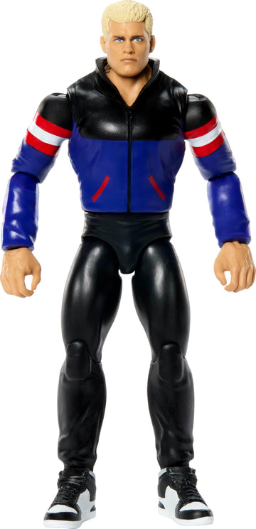 Mattel WWE Cody Rhodes Action Figure, Main Event Series #165, 6-inch Collectible Superstar with 14 Articulation Points & Life-Like Look