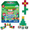 Crayola Holiday Magnetic PIP Cubes, Mini Magnetic Blocks Playset, STEM & Montessori Building & Educational Toys for Kids, Travel Toys for Boys