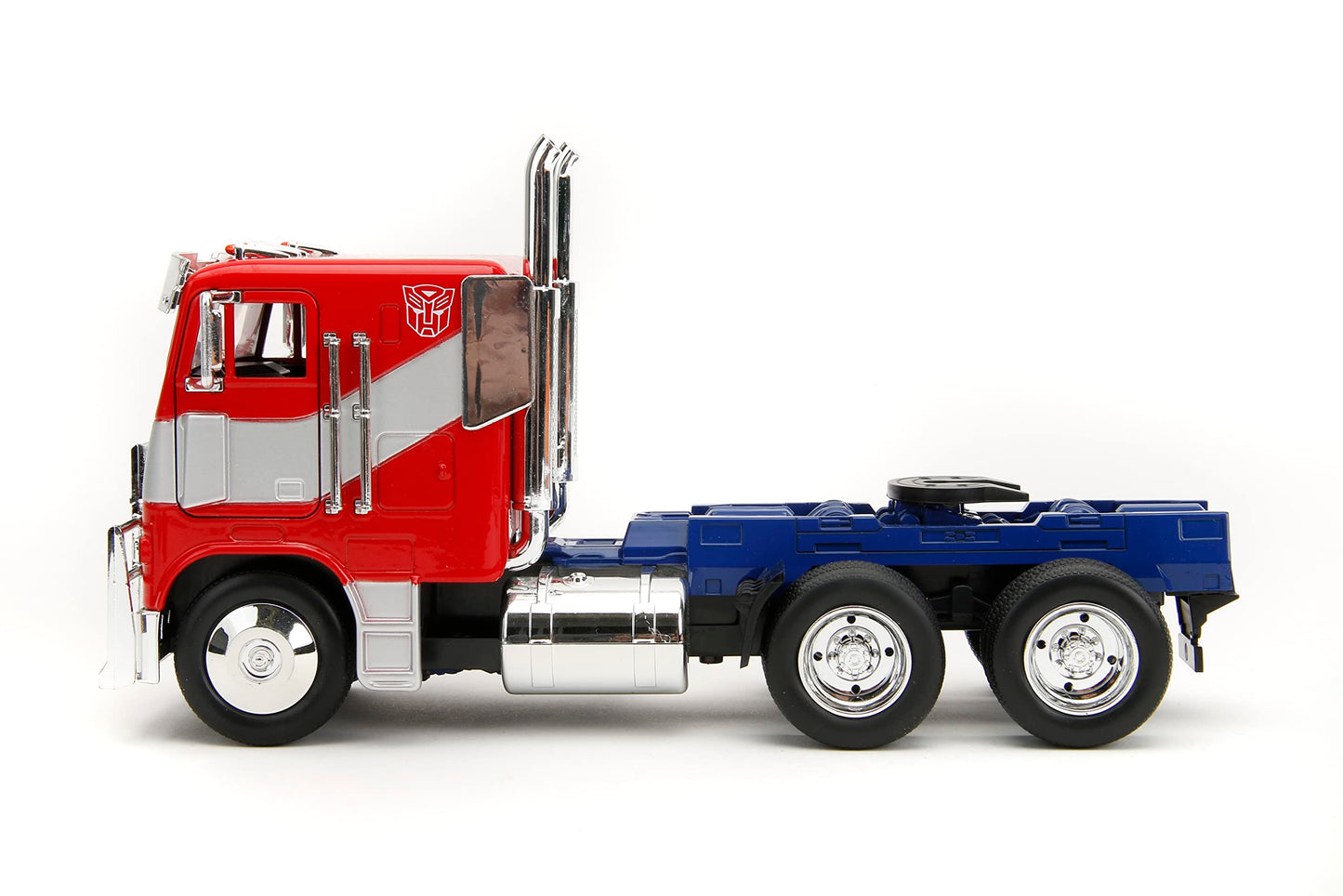 Jada Transformers Rise of The Beast 1:24 Optimus Prime w/Robot On Chassis Die-Cast Car, Toys for Kids and Adults