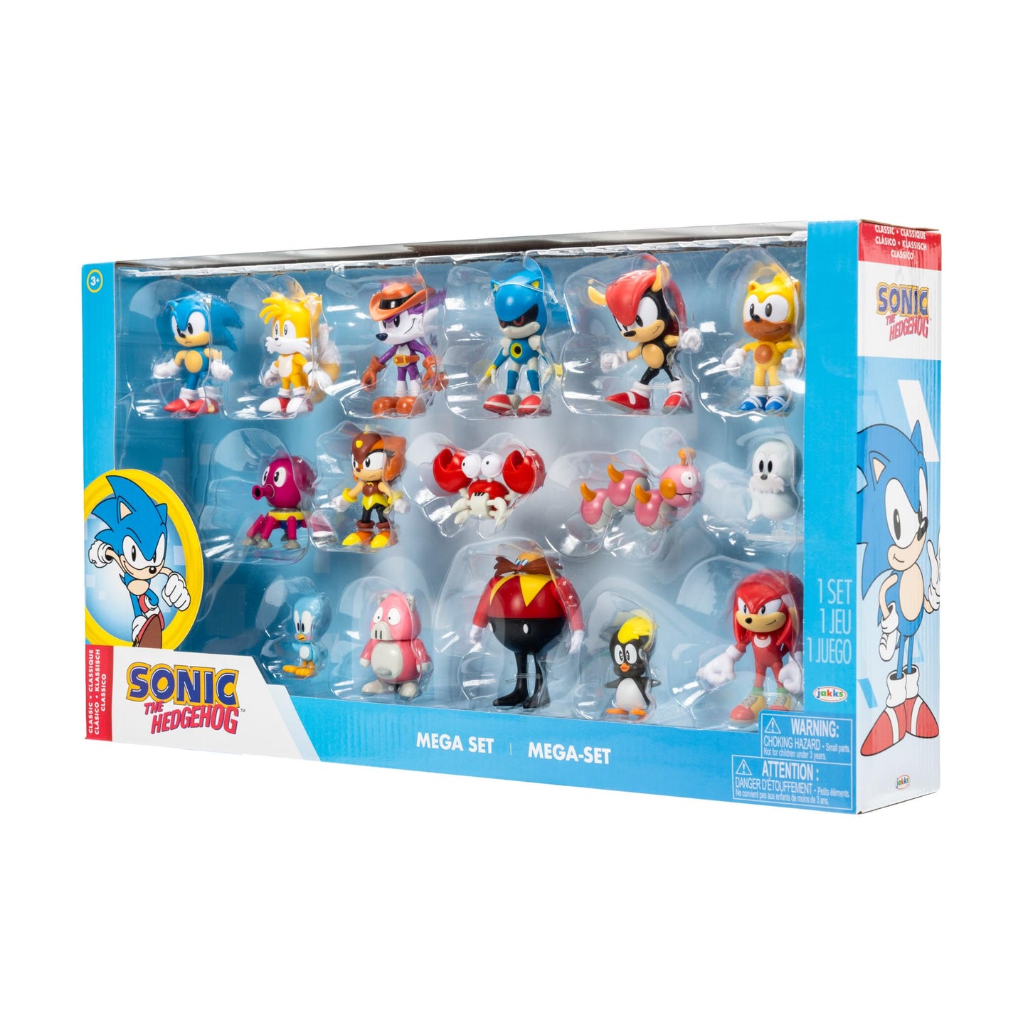 Sonic the Hedgehog Action Figures Mega Set 16-Pack, 2.5 Inch Scale - Sonic and Friends are Ready for Adventure! Officially Licensed by SEGA [Amazon
