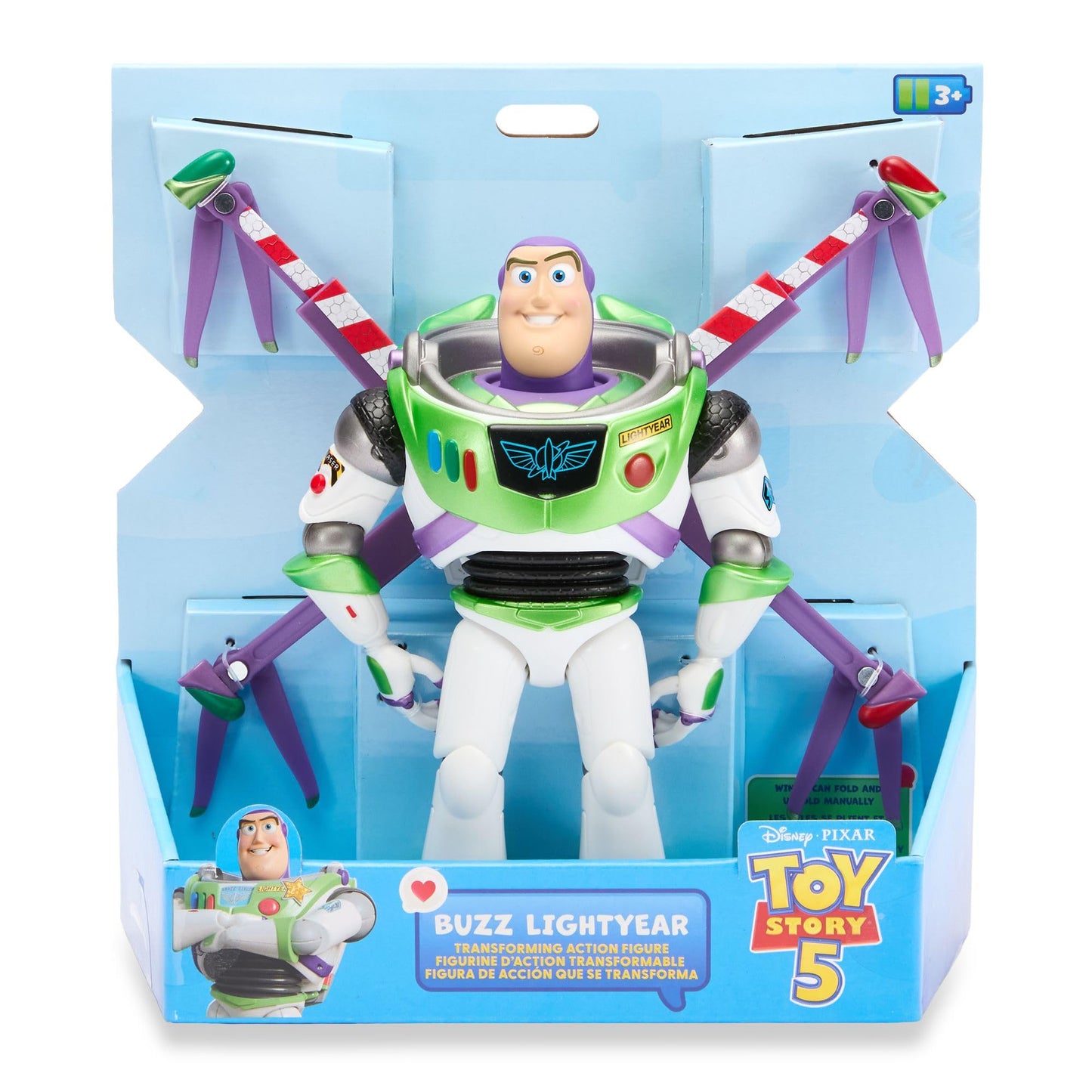 Disney Store Official Buzz Lightyear Transforming Action Figure