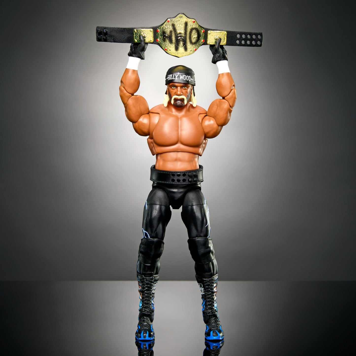 Mattel WWE Ultimate Edition Action Figure & Accessories Set, “Hollywood” Hulk Hogan 6-inch Collectible with 30 Articulation Points, Swappable Pieces