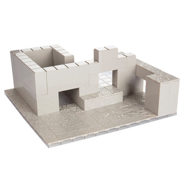 Monster Adventure Terrain 3D Interchangeable Builder System - 173pc PAINTABLE Core Building Set w Base - Build Modular Worlds in a Snap & Elevate Your