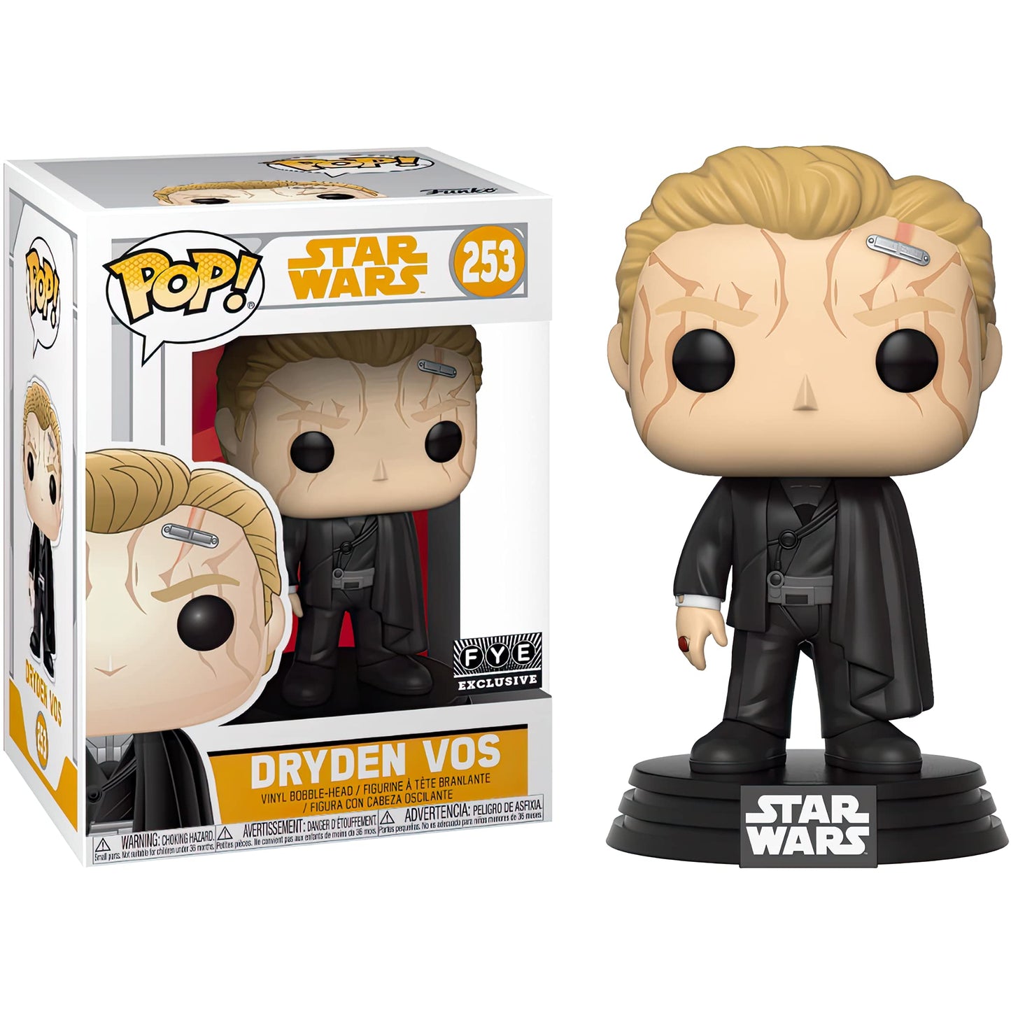 Dryden Voss (f.y.e. Exc): Fun ko P o p ! Vinyl Figurine Bundle with 1 Compatible 'ToysDiva' Graphic Protector (253-26986 - B)