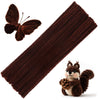 60 Pieces Brown Pipe Cleaners, Christmas Craft Pipe Cleaners,Pipe Cleaners Chenille Stem,Pipe Cleaners Bulk,Art Pipe Cleaners for Creative Home