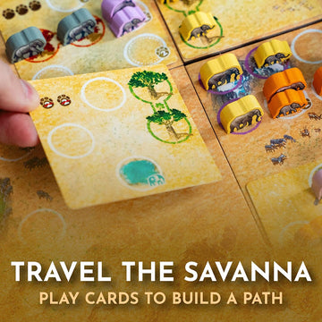 Tembo: Survival On The Savanna Board Game, Guide Your Elephant Herd Across Dangerous Terrain, A Cooperative Strategic Game for Families and Adults