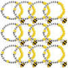 Fun Express Bee-Lieve God's Word Pony Bead Bracelet Craft Kit - DIY Kids Bracelet Craft Set for 12 Includes Inspirational Bible Verse Beads Perfect