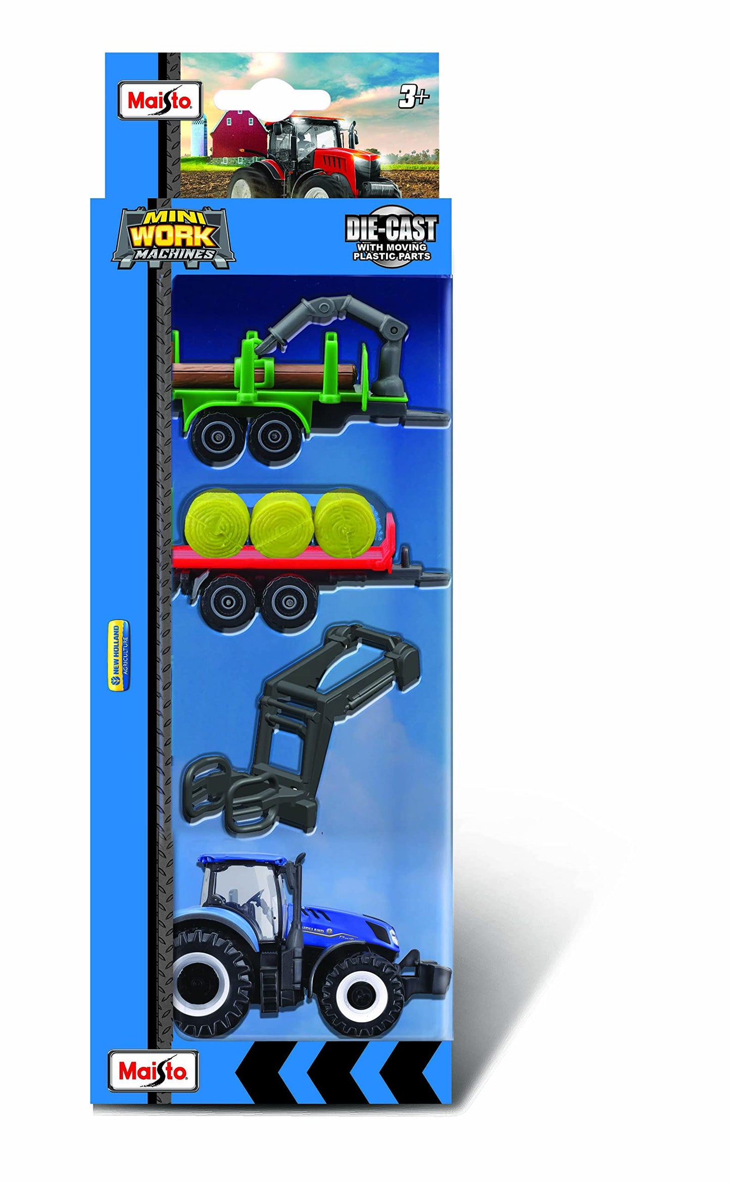 Maisto Mini Work Machines 4 Pack
