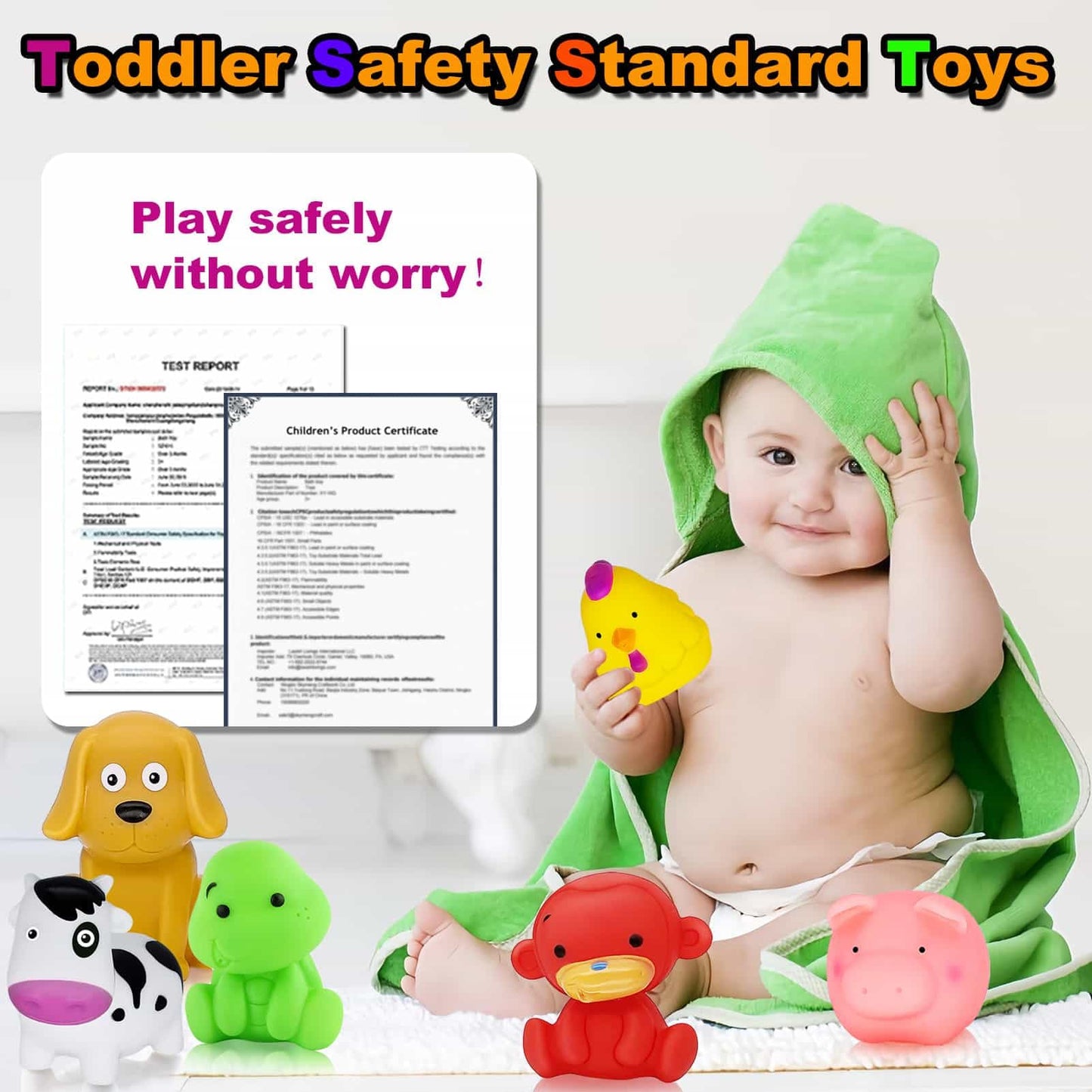 Bathtub Toys for Toddlers 1-3 - Mold Free No Hole Baby Kids Infant Bath Toys 6-12-18-24 Months Water Pool Toys Age 1 2 3 4 5 6 Shower Gifts for Boys