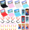 30 Pcs Doll Dollhouse Accessories 1/12 Scale Dollhouse Phone Laptop Computer Headset Glasses Miniature Simulator Accessories Mini Scene Simulation