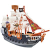 The Dreidel Company 10 inch Pirate Boat Detailed Pirate Ship Adventure Playset, Pirate Toy, Pirate Party Favor, Excellent for Children Ages 3+