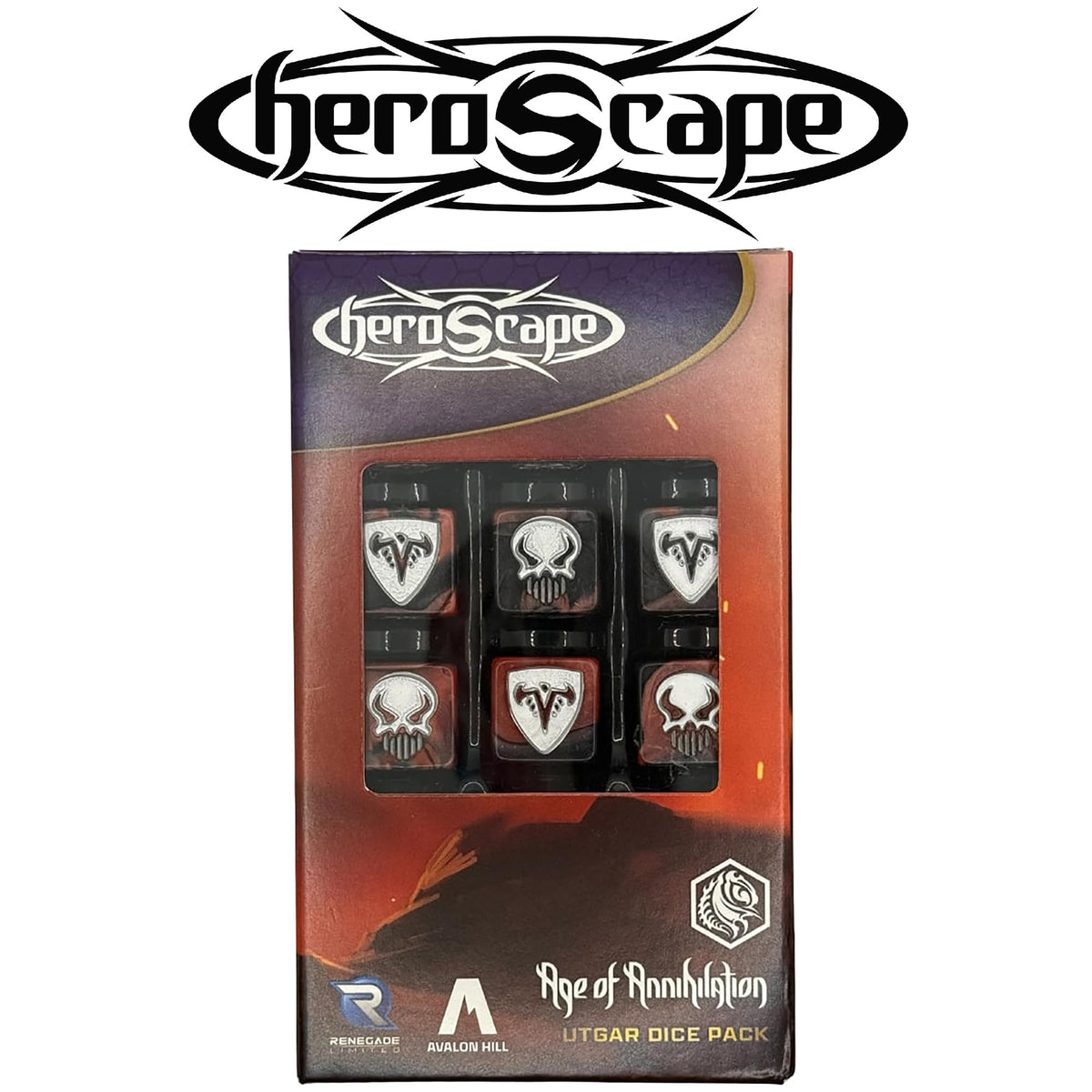 Renegade Game Studios Heroscape Utgar Dice Pack, 11pc RPG Combat Set