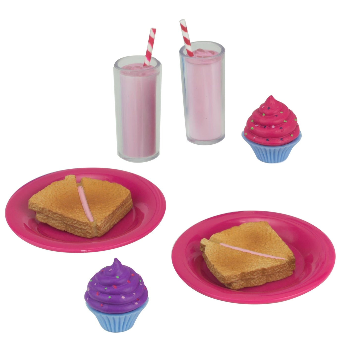 Sophia's Picnic Lunch Accessories Set with Pretend Food, Drinks, Napkins, Blanket and Thermal Cooler for 18" Dolls, Multicolor