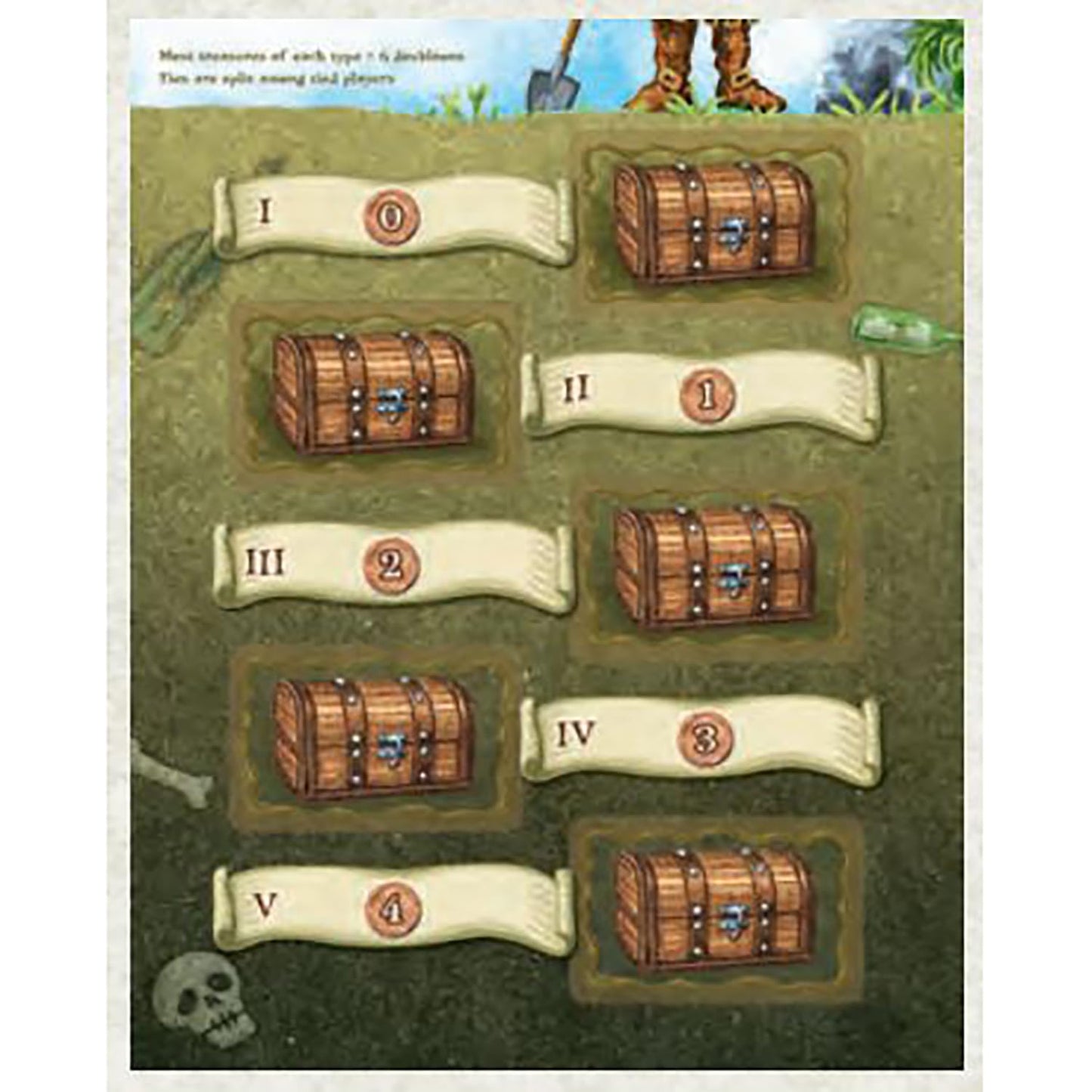 Rio Grande Games Morgan's Magic Map Tile Placement Strategy Board Game, 2-4 Players, Ages 10+