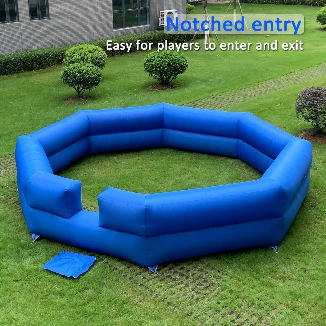 Portable Gaga Ball Pit Inflatable 15ft with Built-in Blower Gagaball Court for Indoor Outdoor School Family Activities Inflatable Sport Games