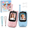 Kids Audio/Video Walkie Talkies, 2 Pack Rechargeable Walkie Talkies for Kids with 2’’ Screen & Camera & Voice Changer, Long Range Boys Girls Toys for