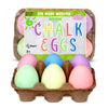 Kid Made Modern Sidewalk Chalk Set for Kids - Washable, Neon Colored Egg Chalk for Outdoor Play and Chalkboard Art - Ages 3+ (6 Pieces, Multicolor)