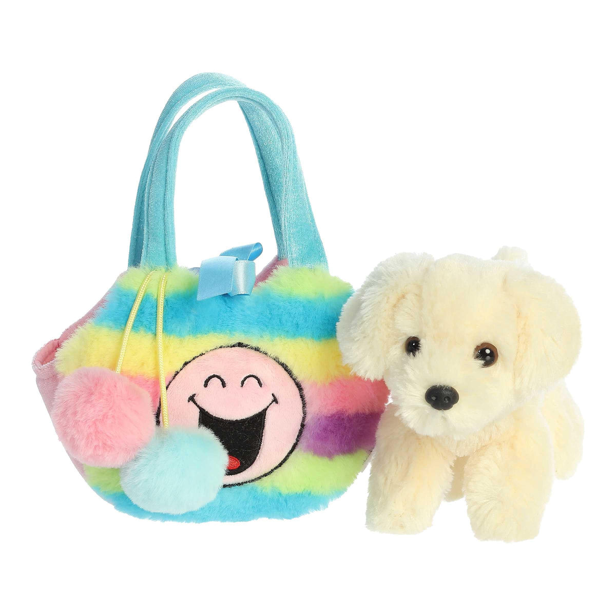 Aurora® Vibrant SmileyWorld® Fancy Pals™ Rainbow Stuffed Animal - Eye-Catching Designs for Retro Decor - Toys for Bedrooms, Birthday Gifts,