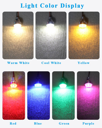 Dollhouse Lighting Kit AA Battery Holder with Small Lamp and Switch, Miniature LED Lights Battery Operated LED Light Wiring Kit 3V Box, 1 Pack (Blue)