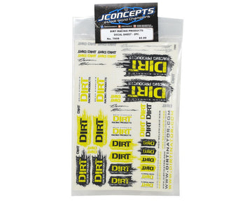 JConcepts 7999 Dirt Racing Products Decal Sheet (2)