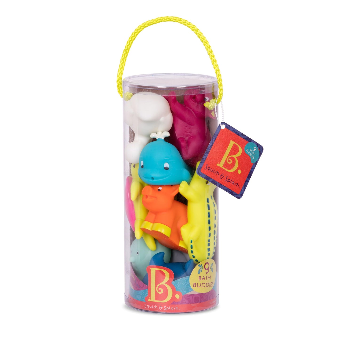 B. toys Animal Bath Squirts, Squish & Splash, 9 Water Squirts Toy