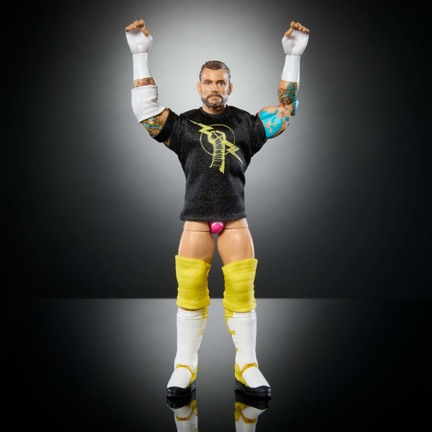 Mattel WWE Elite Action Figure & Accessories, Series #113 6-inch Collectible 6-inch Collectible CM Punk with 25 Articulation Points & Swappable Hands
