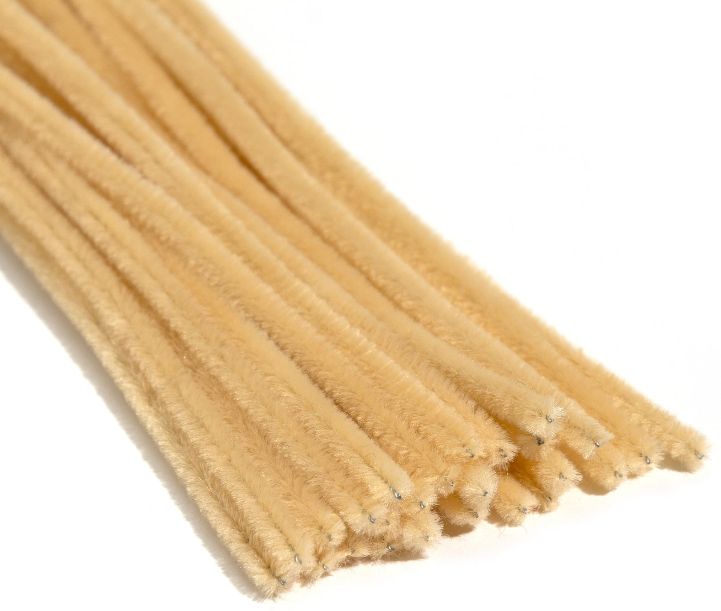Cousin DIY Beige Chenille Pipe Cleaners, 6mm x 12 inch, 25 Pack