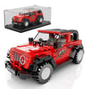Mould King Speed Champion Pickup Building Toys with Display Case, 27058 Model Car Kits Building Blocks, Race Car Building Kit, Small Truck Building