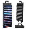 Playmat Holder, Playmat Tube Storage Bag for MTG, Fits 12+1 Card Game Playmats with Transparent Plastic Slots, Portable Organizer Rack for TCG/RPG Mat