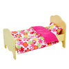 Olivia's Little World - Little Princess 18" Eco-Friendly, fits American Girls Dolls, Wooden Doll Classic Single Bed Yellow & Bedding Set-Summer