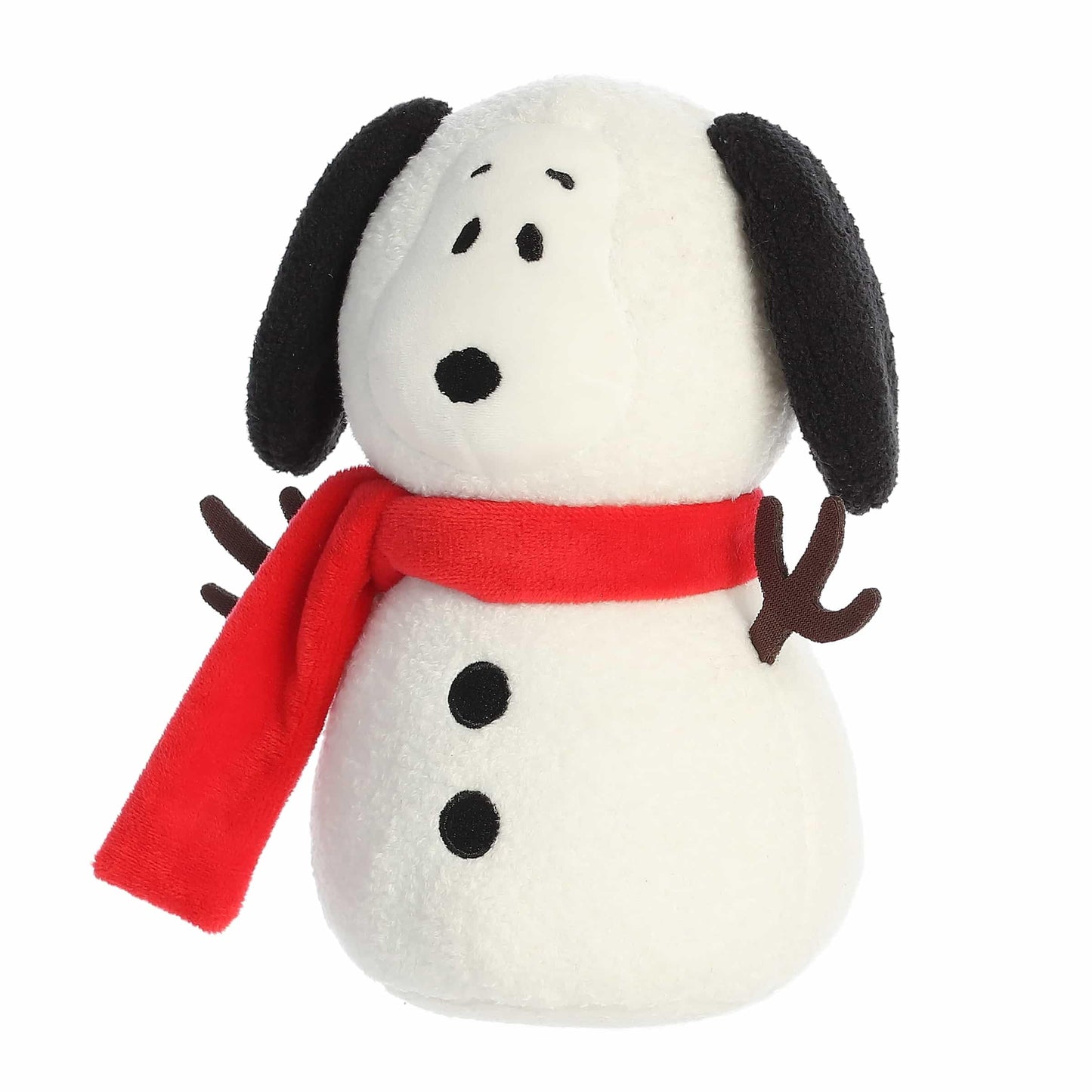 Aurora® Festive Peanuts® Snow Beagle Stuffed Animal - Officially Licensed Toys for All Snoopy Fans - Perfect for Holiday Decorations or Gifts - White