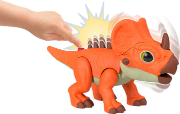 Fisher-Price Imaginext Jurassic World Rebirth Playset, T. tex Toy Gift Pack with 3-inch Human Action Figure, 2 Dinosaurs & Accessories