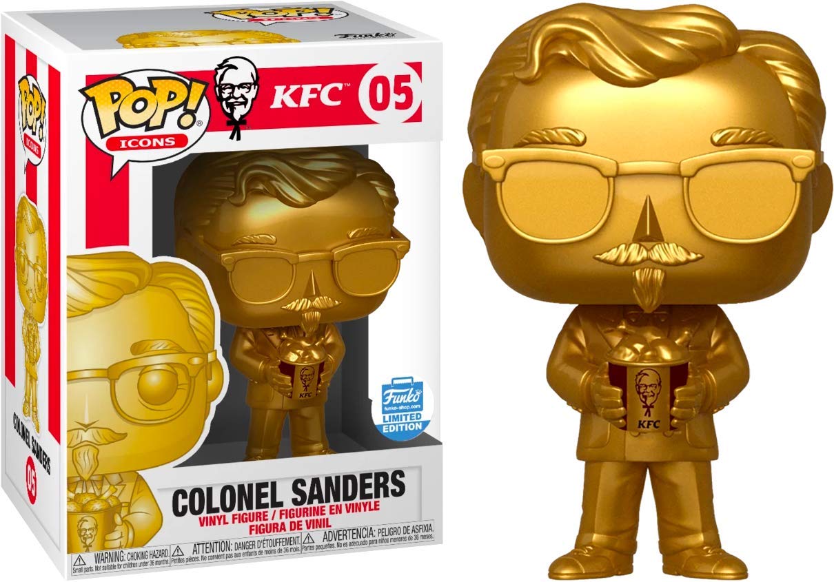Funko POP! Icons: Colonel Sanders #05 (Gold, Shop Exclusive