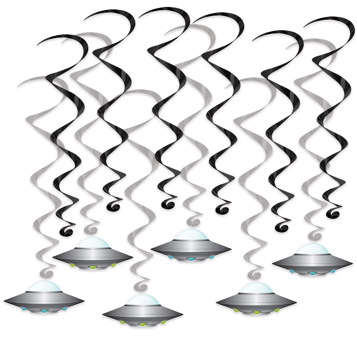 UFO Hanging Swirls Hanging Swirls (12 Pcs) - 1 Pack
