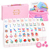 Pink American Mahjong Set, 168 Premium Melamine Tiles with 12 Jokers, Luxury Gift Box Mahjongg Set for Women, Moms & Grandmas, Portable Board Game