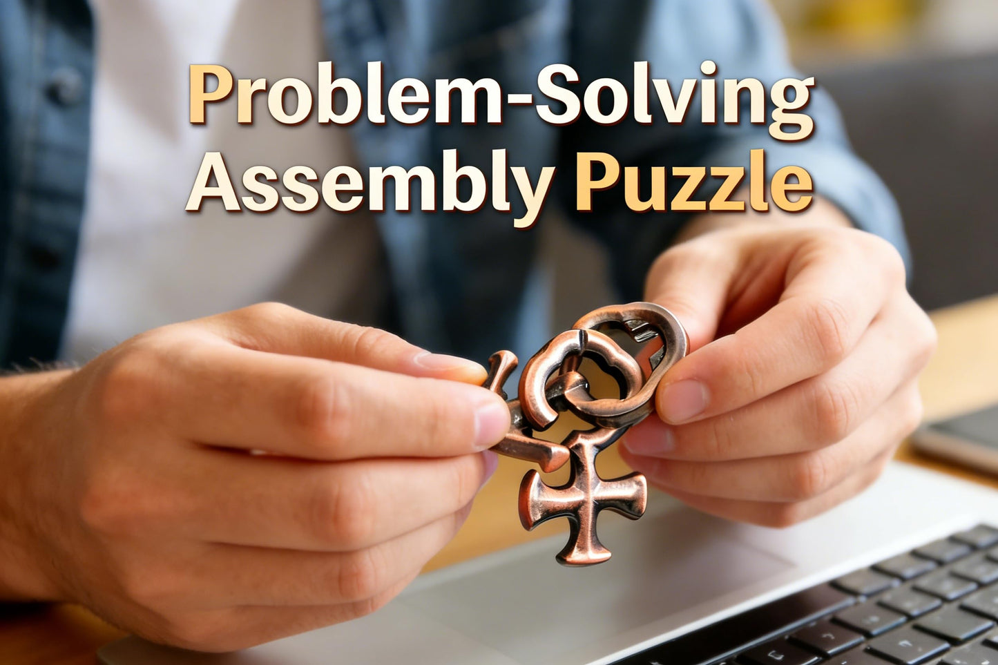 MAGIKON Metal Gender Symbol Puzzle, Brain Teaser Disentanglement Toy