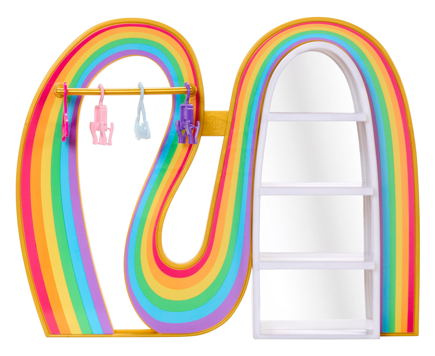 Rainbow High Amaya’s Rainbow Closet Playset + Exclusive Rainbow Doll, Bonus Fashion and Shoes, Purses, Hangers, Clothes Rack, Shelves, Kids Gift Ages