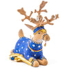 MACKENZIE-CHILDS Patience Brewster Dash Away Figurine, Christmas Home Decor, Sitting Comet Reindeer Figure