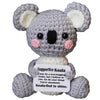Koala Gifts, Crochet Positive Emotional Support Koala- Handmade Emotional Cheer Support Funny Gifts for Friend Coworker Birthday Christmas Stocking
