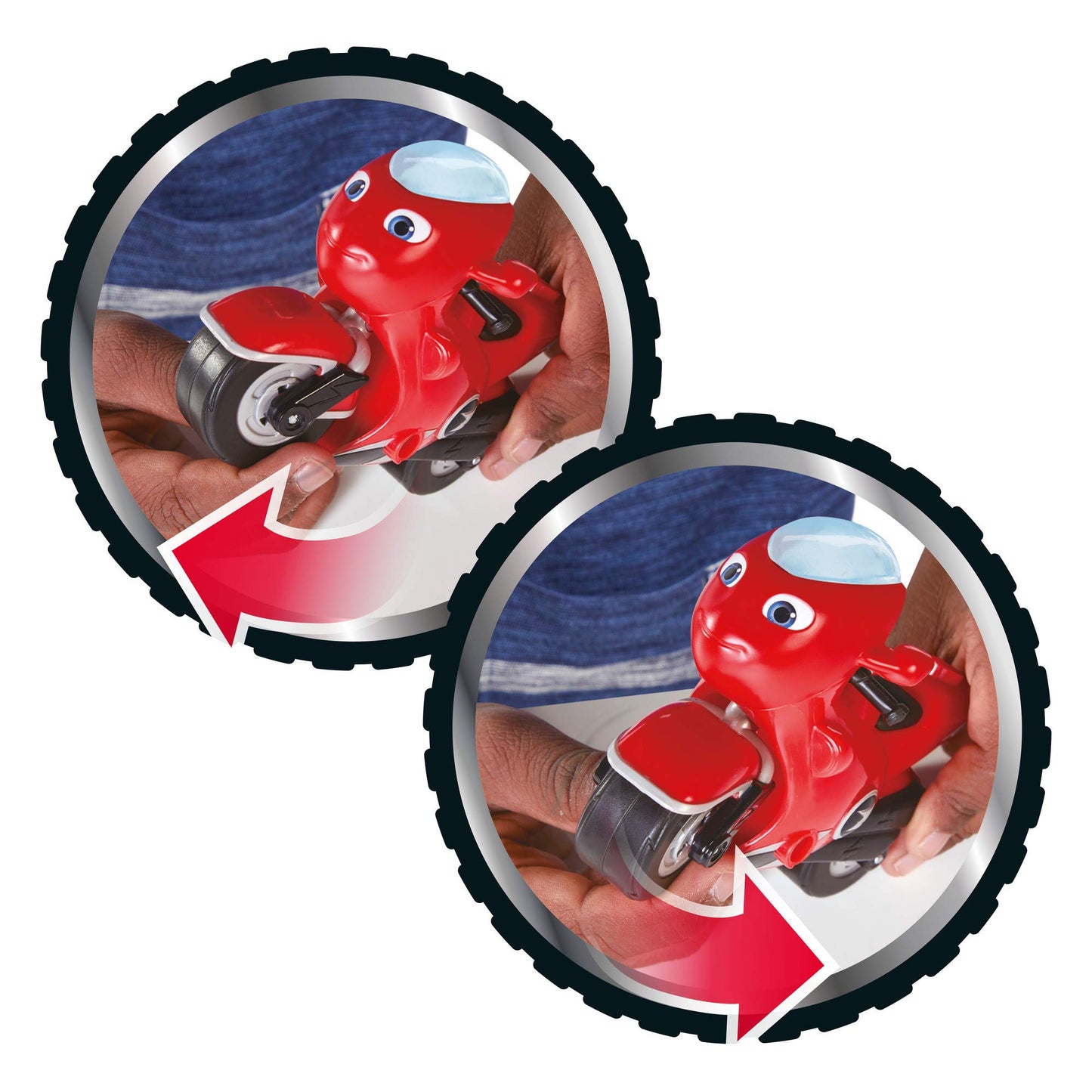 Ricky Zoom Hank & The Bike Buddies Motorcycle Toys (Set of 3), Multi