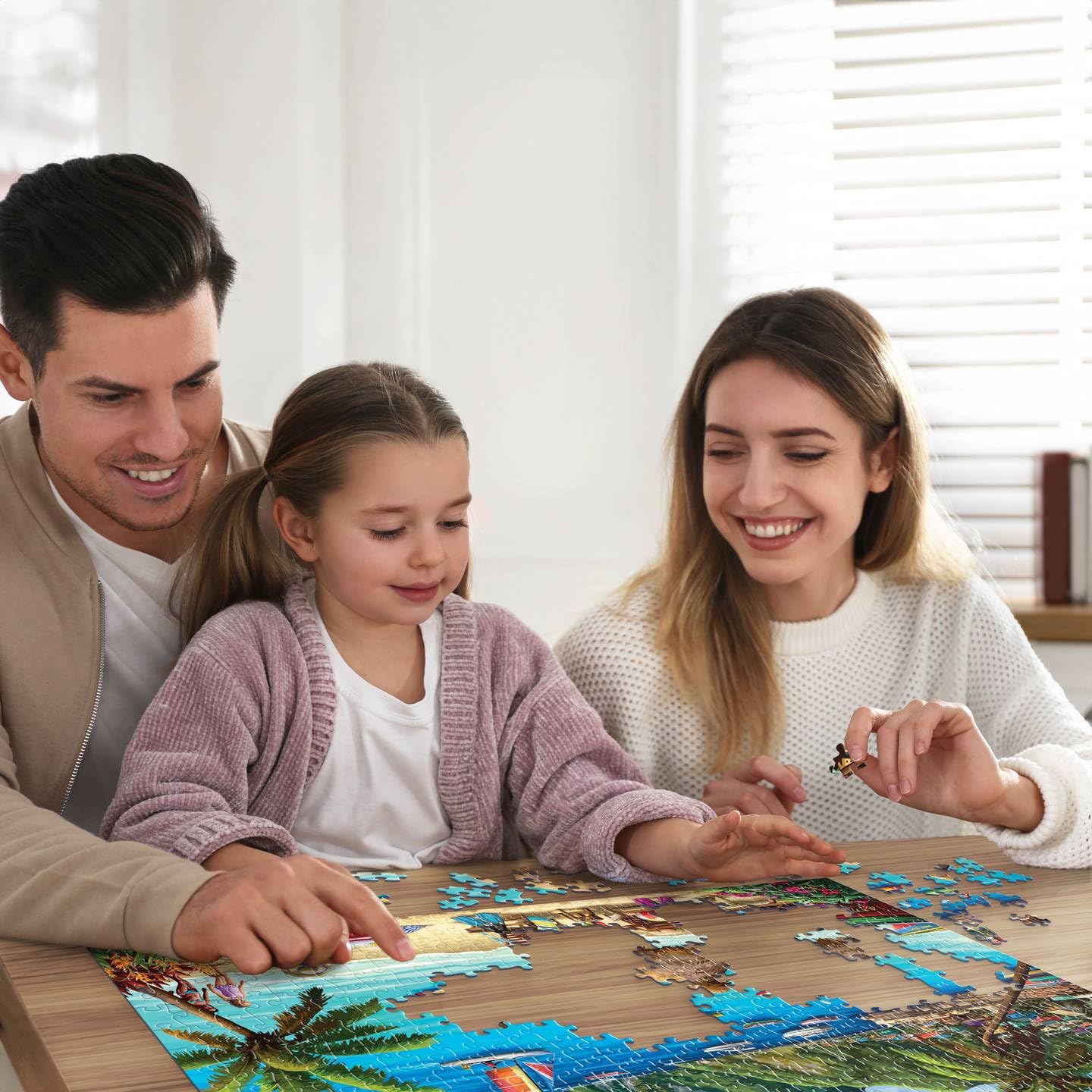 Boardwalk St. Lucia 500 Piece Jigsaw Puzzle Tropical Beach Vacation Puzzles with Premium Box, Gift for Adults and Family 16"x20"