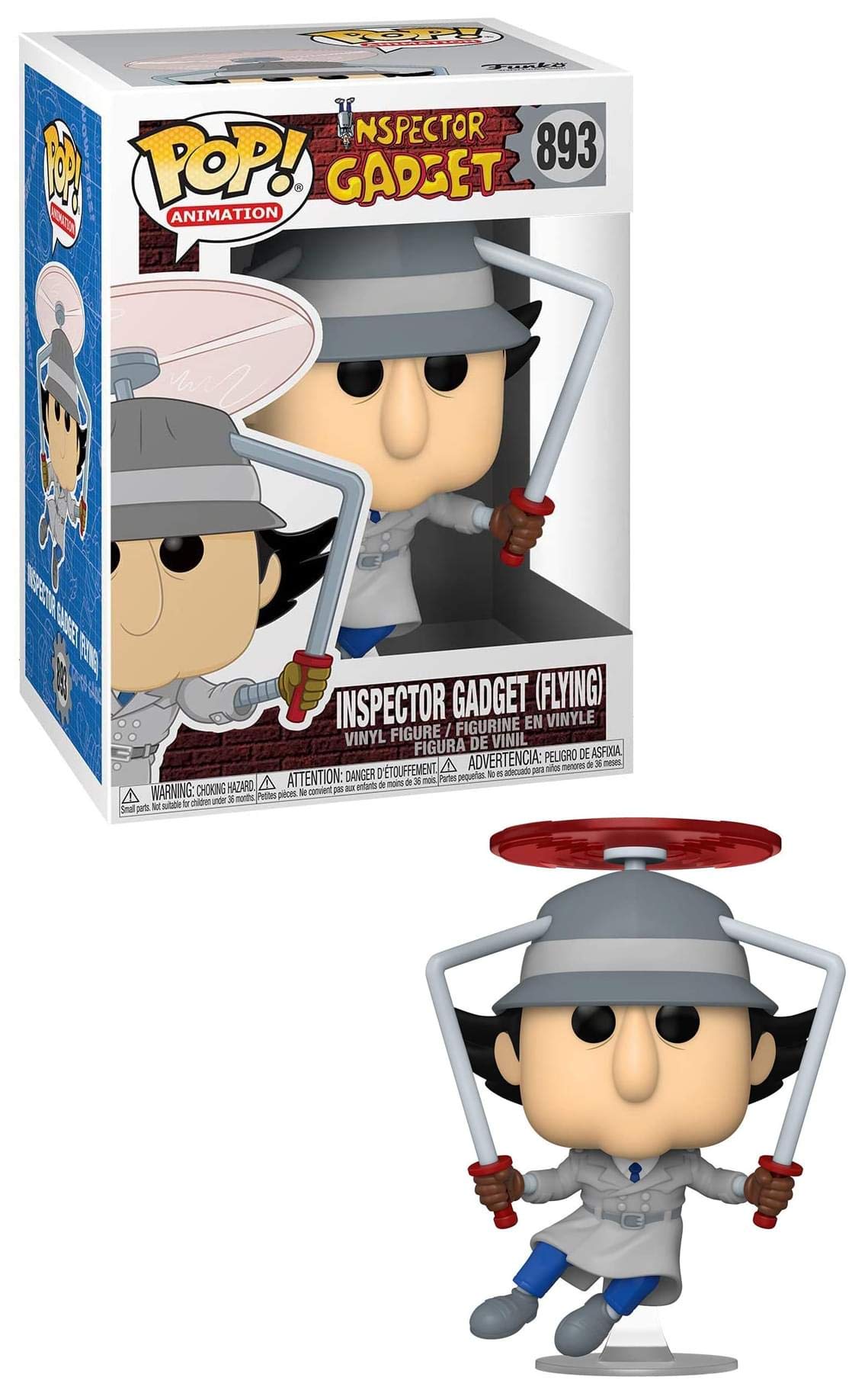 Funko Pop! Animation: Inspector Gadget - Inspector Gadget Flying Vinyl Figure