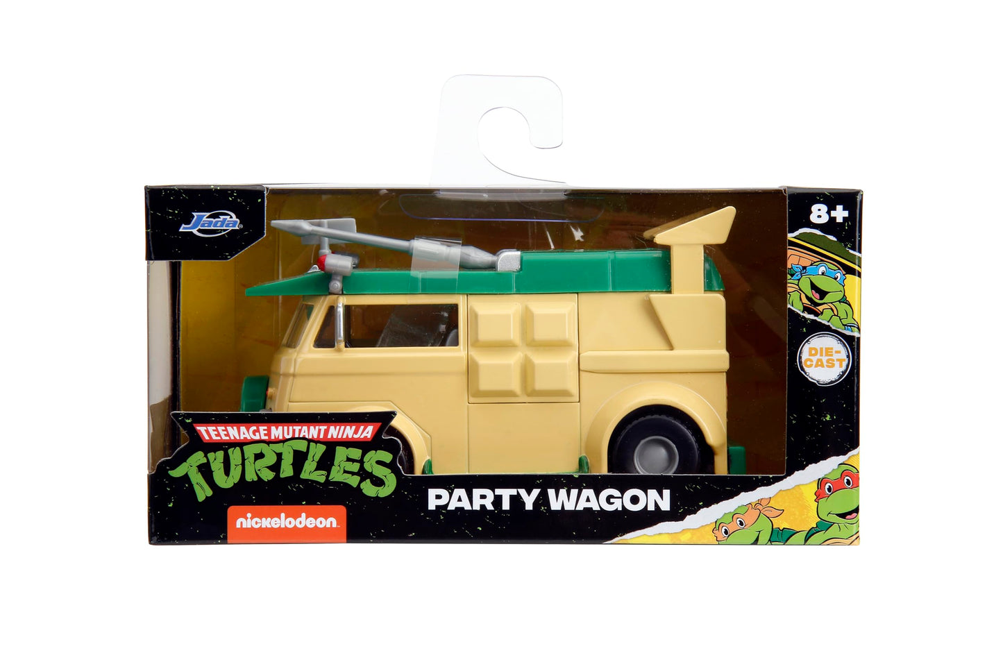 Jada Teenage Mutant Ninja Turtles Party Wagon - Hollywood Rides 1:32 Scale Die-Cast, Opening Doors, Detailed Interior - Collectible for Adults & Kids