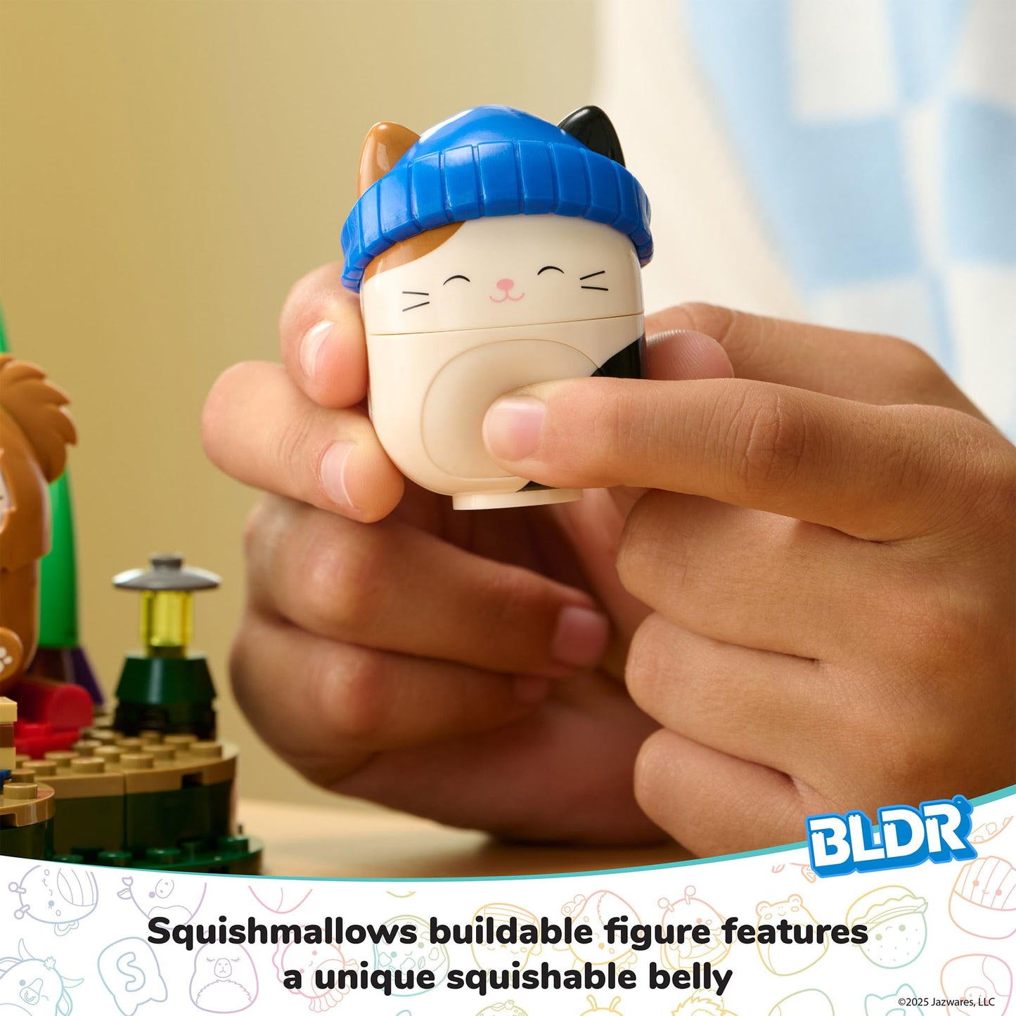 Squishmallows BLDR 246-piece Camping Adventure Building Set 0050 - Includes Buildable Figures Cam and Benny