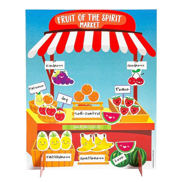 3D Fruit of The Spirit Sticker Scenes - 12 Pieces