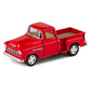 KiNSMART 1955 Chevrolet Stepside Pickup Truck, 1:32 Scale, Die Cast Metal, Red, 5 Inch