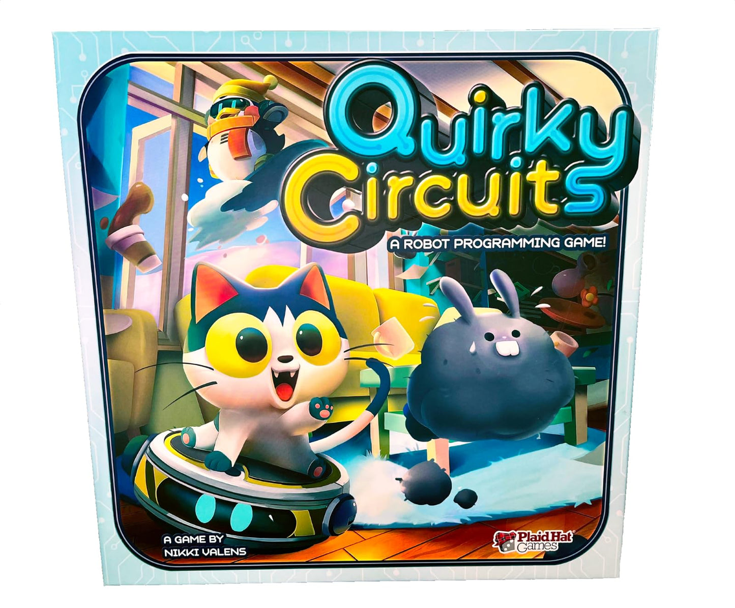 Plaid Hat Games Quirky Circuits: Penny and Gizmo's Snow Day - Cooperative Robot Programming Game for 2-4 Players, Ages 8+