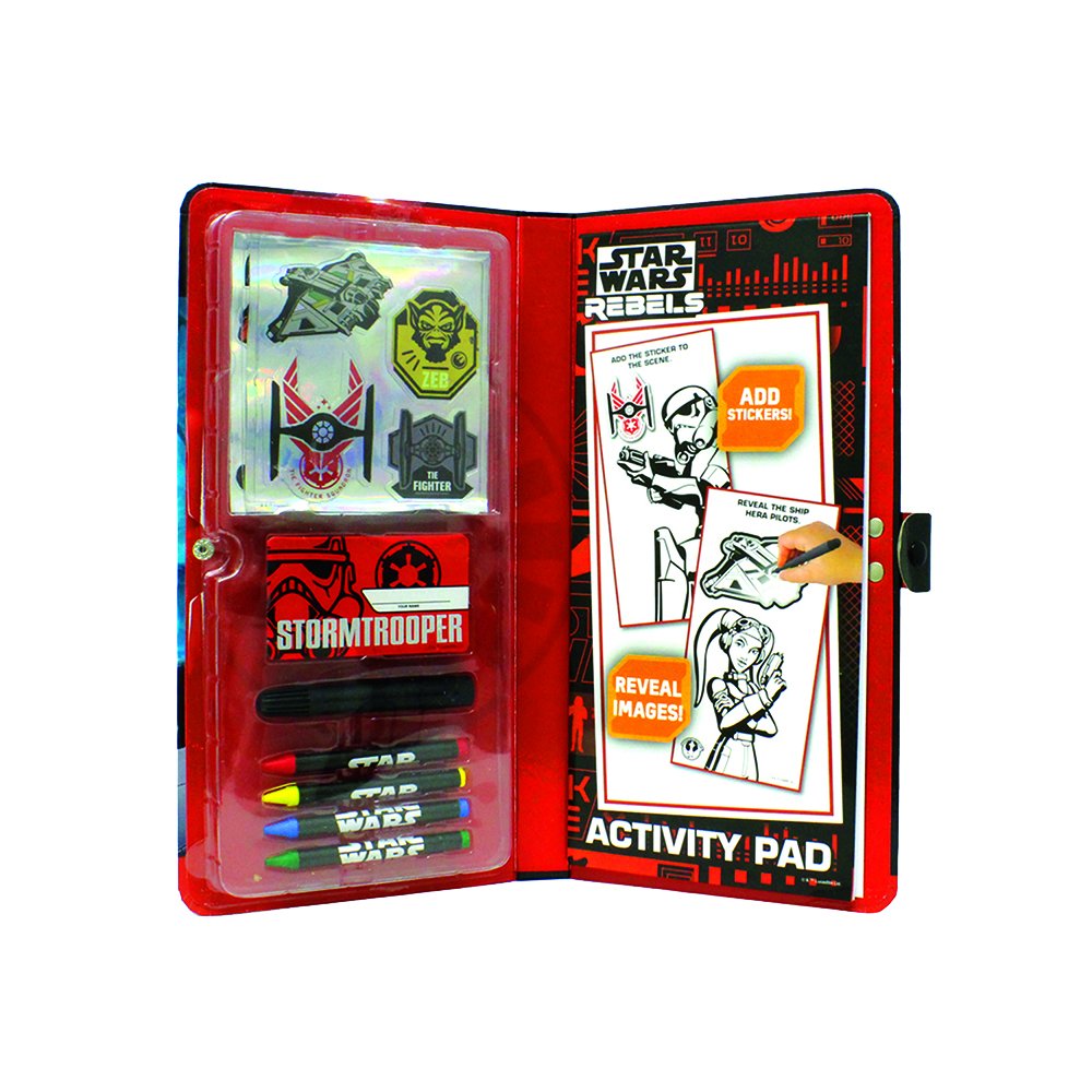 STAR WARS Storm Trooper Sticker Activity Fun Portfolio Play Set