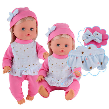 Baby Doll Clothes Accessories- 6 Sets for 9-10-11 Inch Alive Baby Doll,Dress Reborn Newborn Doll Accessories Gown Costumes Outfits, Xmas Present Toy