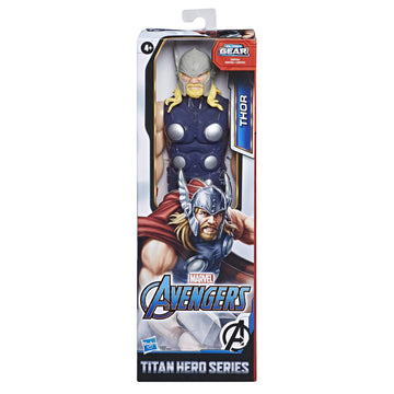 Marvel Avengers Titan Hero Series Blast Gear Thor Action Figure, 12" Toy, Inspired by The Marvel Universe, for Kids Ages 4 & Up